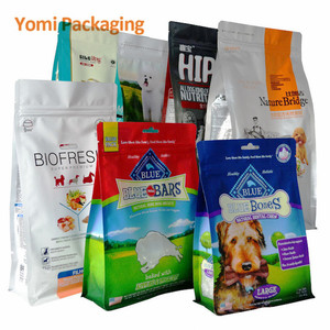 Emballage pour nourriture pour animaux de compagnie résistant à l'humidité avec logo personnalisé, sachets à fond carré avec fermeture à glissière pour friandises pour chiens, collations au poulet - Product Image 5