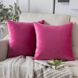 Fundas de Almohada Cuadradas con Cierre de Cremallera, Diseño de Celebridades, Terciopelo Transpirable, para Sofá, Dormitorio, Auto, 18x18 Pulgadas - Product Image 3