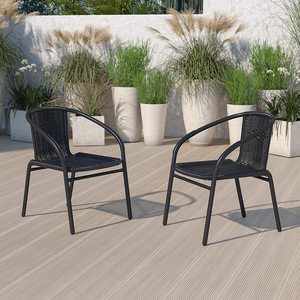 Sillas de mimbre cómodas para jardín y playa, juego de <span class=keywords><strong>mesa</strong></span> y sillas de ratán, venta al por mayor de fábrica - Product Image 6