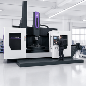 เครื่องกลึงซีเอ็นซีแนวตั้งแบบสองเสา SCVT <span class=keywords><strong>400</strong></span> สำหรับงานหนัก ความแข็งแกร่งสูง ขายส่ง - Product Image 1