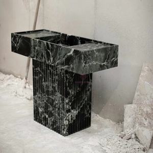 Évier en pierre de marbre de qualité supérieure Verde <span class=keywords><strong>Alpina</strong></span> Bassin en marbre artisanal naturel pour décor de salle de bain espaces de bain de luxe - Product Image 1