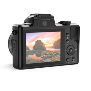 Máy quay video kỹ thuật số cầm tay ống kính có thể thu vào Kép 5K 30fps HD Máy ảnh 5x Zoom quang <span class=keywords><strong>micro</strong></span> gương tương thích phía trước SD - Product Image 1