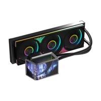 Refroidisseur liquide pour processeur Vision 360 avec écran LCD incurvé, refroidissement par eau du processeur, système de refroidissement par eau pour PC de jeu, refroidisseur de processeur