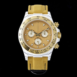 Montre-bracelet chronographe Illustrious NTPT en carbone blanc, cadran rond champagne effet soleil, montre homme <span class=keywords><strong>Rodeo</strong></span> Drive - Product Image 1