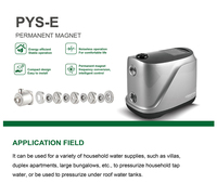 Pompe centrifuge intelligente domestique en acier inoxydable, silencieuse, à haut débit (80L/min), hauteur de refoulement 50m, pour usage intensif, vente en gros à prix réduit