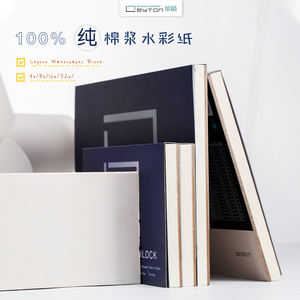 Bloc de <span class=keywords><strong>papier</strong></span> <span class=keywords><strong>aquarelle</strong></span> noir en coton 300 g/m², 20 feuilles, pressé à chaud sans acide, prix d'usine, vente chaude en gros - Product Image 6