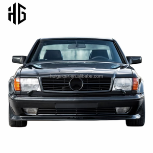 Kit carrozzeria completo in fibra di vetro (FRP) con paraurti anteriore e posteriore, parafanghi e minigonne laterali per <span class=keywords><strong>Mercedes</strong></span> Classe S <span class=keywords><strong>W126</strong></span> - Design di fabbrica - Product Image 1