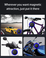 Mini traceur GPS intelligent portable magnétique pour AirTags, compatible iOS et Android, pour voiture, moto, motocyclette