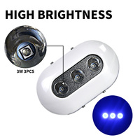 ANHEART - Luz Marina de 12 V IP68 de 9 W, Lámpara LED Sumergible Azul para Barcos, Yates y Embarcaciones