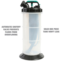 Pompe de changement d'extracteur d'huile manuel et pneumatique de 5.3L 7.5L pour l'évacuation sous vide de fluides automobiles