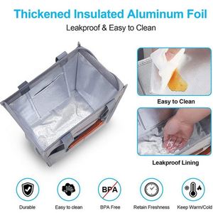Large Capacity Cooler Picnic Bag Custom Logo Portable Ice Cream Cooler Bag Insulated Picnic Cooler Tote Bag - Product Image 5