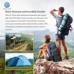 Panneaux Solaires Pliables Portables GCSOAR IP67 PV pour Activités de Plein Air Camping et Randonnée Étanche 10W 15W 20W 5V Vert Camouflage - Product Image 4