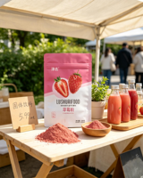 JINJIE Merk Vriesgedroogd Aardbeipoeder OEM&ODM Beschikbaar