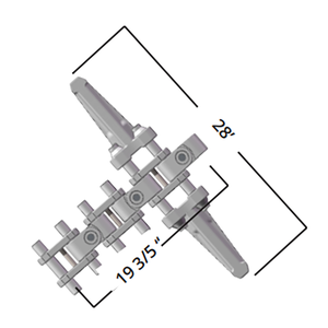 Cadena de transmisión Ever-power Da-350 Bibo Da-350 de acero resistente al desgaste de clase ingeniería con alta resistencia para sistemas de transporte minero - Product Image 3