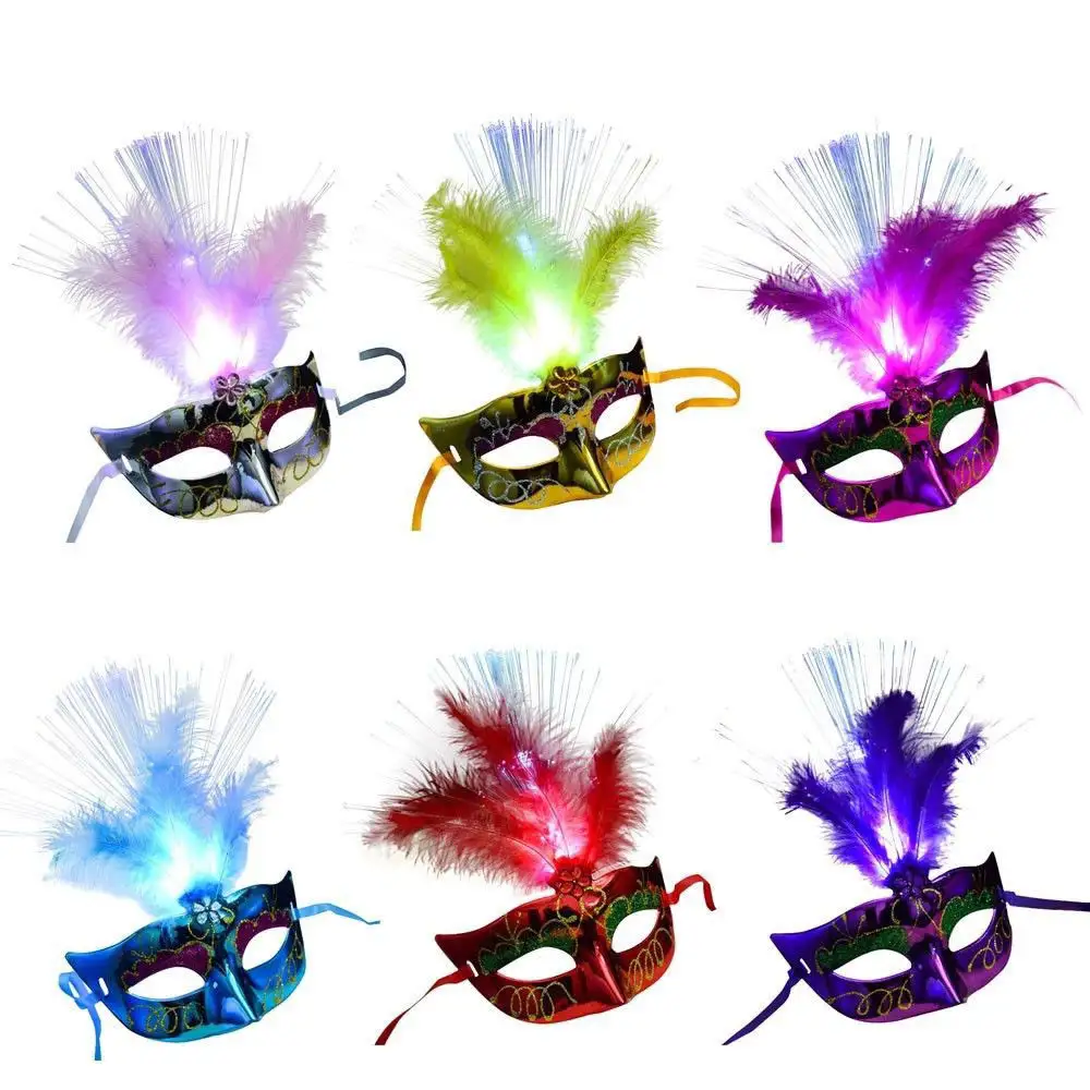 Lace Flower Feather Venetian Masquerade Ball Carnival Eye Mask Party Fancy Dress