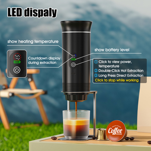 Machine à Café Expresso Portable et Rechargeable 3-en-1 Auto-Chauffante Rapide DG NS pour <span class=keywords><strong>le</strong></span> Camping et l'Extérieur avec Écran LED - Product Image 3