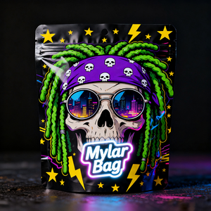 Sacs Mylar Découpés Personnalisés Anti-Odeur à Fermeture Éclair pour Bonbons, Herbes, Fleurs et Biscuits – Emballage Comestible en Gros, 3.5g, 7g, 14g, 28g - Product Image 3