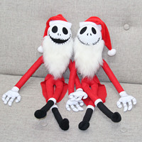 Cauchemar avant noël Anime Jack démon crâne en peluche poupée Halloween squelette en peluche jouet personnalisé jouet bas quantité minimale de commande