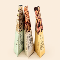 Op maat gemaakte 250g amandelstand-up pouch, matte aluminiumfolie zak met tear-seal sluiting, voedselveilige waterdichte verpakking voor gedroogd fruit