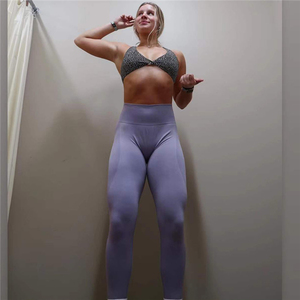 Leggings da donna sport Push up pantaloni da Yoga a forma di <span class=keywords><strong>sorriso</strong></span> per gambali da corsa per palestra Yoga pantaloni attillati - Product Image 2