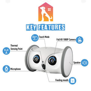 Gufo a forma di animale domestico elettrico giocattolo con distributore di Snack Mobile cane con la macchina fotografica Robot interattivo per Pet Movement & Play - Product Image 3