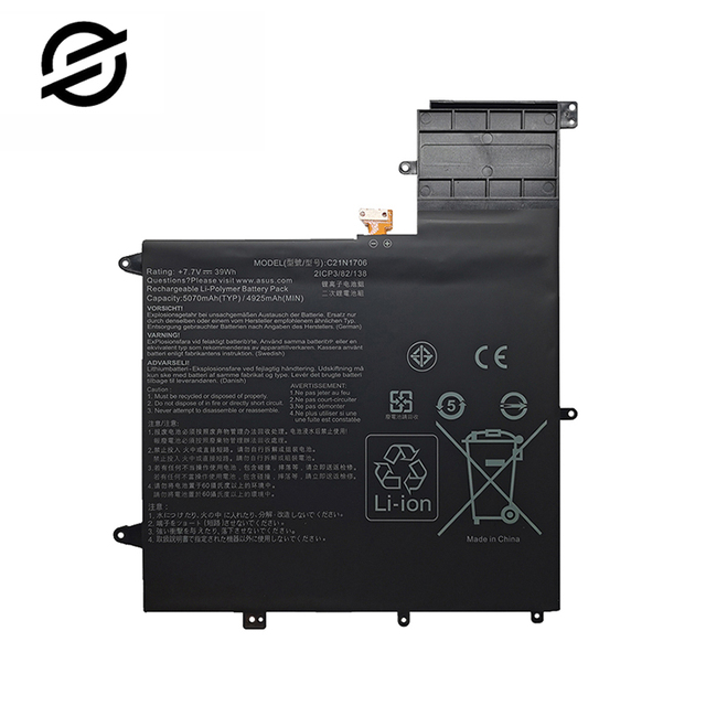 C21N1706 0B200-02420200 Original Laptop Battery for ASUS ZenBook Flip S UX370UA UX370F Rechargeable Notebook Battery