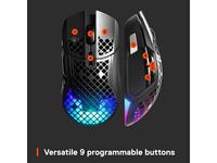Ratón Inalámbrico para Juegos SteelSeries Aerox 5, 18000 CPI, Sensor TrueMove Air, Ultraligero, Resistente al Agua