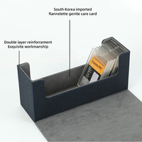 Boîte de rangement pour cartes en cuir PU, organisateur de cartes multifonction, boîte de rangement pour cartes magnétique