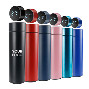 ของขวัญวันแม่ กระติกน้ำสุญญากาศสกรีนโลโก้ได้ ขนาด 500 มล. สแตนเลสสตีลสองชั้น เก็บอุณหภูมิ ขวดน้ำอัจฉริยะ - Product Image 1