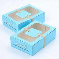 Boîte d'emballage alimentaire en kraft de qualité alimentaire en gros avec fenêtre, écologique, portable et pliable