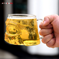 Tasse à bière artisanale en verre résistant à la chaleur, lavable au lave-vaisselle