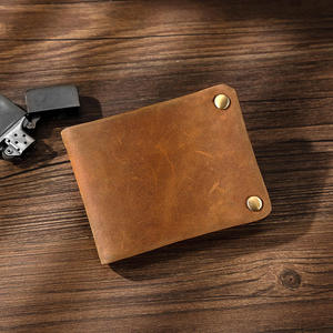 Andong - Cartera Corta de Cuero con RFID para Hombre, Estilo Casual, de Cuero Crazy Horse, con Monedero, Tarjetero Multifunción - Product Image 2