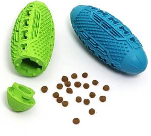 Fabricant Magic Durable Chew Dog Toy Interactive Silicone Rolling Dog Ball avec distributeur de fuites de friandises pour animaux de compagnie - Product Image 2