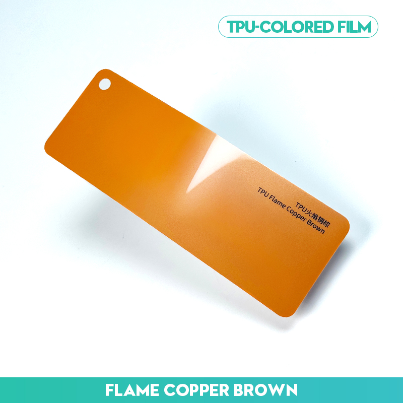 เปลวไฟสีน้ำตาลทองแดง