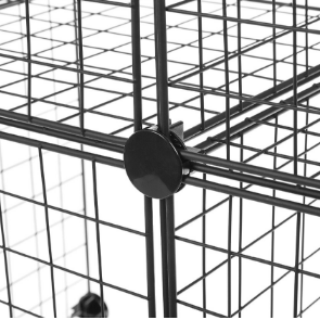 Home DIY <strong>4</strong> <strong>Cubes</strong> Small Pet Wire Grid Cage <strong>Cube</strong> Display Wire <strong>Cube</strong> <strong>Storage</strong> - Product Image 3
