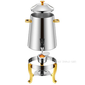 מזנון מסחרי קמעונאי 13L מתקן מים חמים תה תרמוס מתקן חלב זהב נחושת נירוסטה כד קפה - Product Image 4