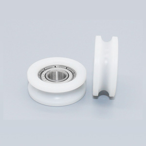 Roulements 608ZZ fournis par le fabricant, rouleaux en forme de U revêtus de plastique et de caoutchouc, rails de guidage, poulies, roues de guidage - Product Image 4