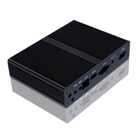 Mini PC Alüminyum Proje Kutusu Ekstrüzyon Alüminyum Soğutucu Elektronik Mini-ITX Amplifikatör Kasası Alüminyum Muhafaza Soğutucu Kutusu