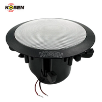 Mini haut-parleur de plafond de 4 pouces Haut-parleur de plafond conique en fibre de verre de 4 pouces pour toute la maison Audio, Home cinéma, intérieur