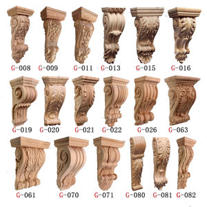 Cabeza de <span class=keywords><strong>columna</strong></span> decorativa Wod Capitales tallados Ménsulas de madera decorativas - Product Image 3