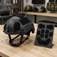 Doublure de casque tactique sportive personnalisée, élastique et réglable, résistante à la chaleur, détachable, sans couture, avec boucle auto-agrippante