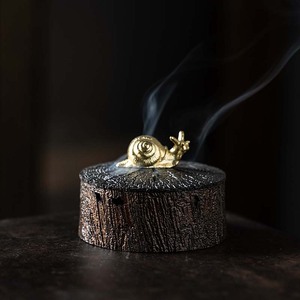 Brûleur d'encens en forme d'escargot, petit décor d'aromathérapie en céramique pour la maison, la salle de thé, style Zen - Product Image 3
