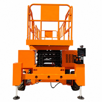 Plateforme élévatrice à ciseaux tout-terrain homologuée ISO, 17,8 m, 500 kg, pour opérations extérieures en haute altitude