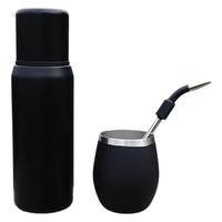 Yerba Mate et Thermos Set + 8oz Acier Inoxydable Moderne Mate Gourde Thermos Gourde Mate Gourde avec Couvercle