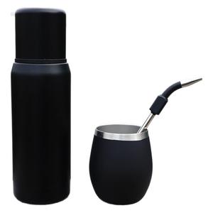 Yerba Mate y Thermos Set + 8oz Acero Inoxidable Moderno Mate Calabaza Termo Botella Mate Calabaza con Tapa - Product Image 6