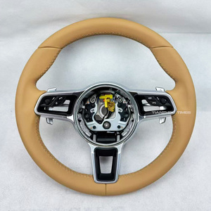 Volante Sportivo in Pelle Cucito a Mano per Porsche Cayenne 955 957 958 911 991 991.1 991.2 992 993 996 997 997.2 GT3 - Product Image 5