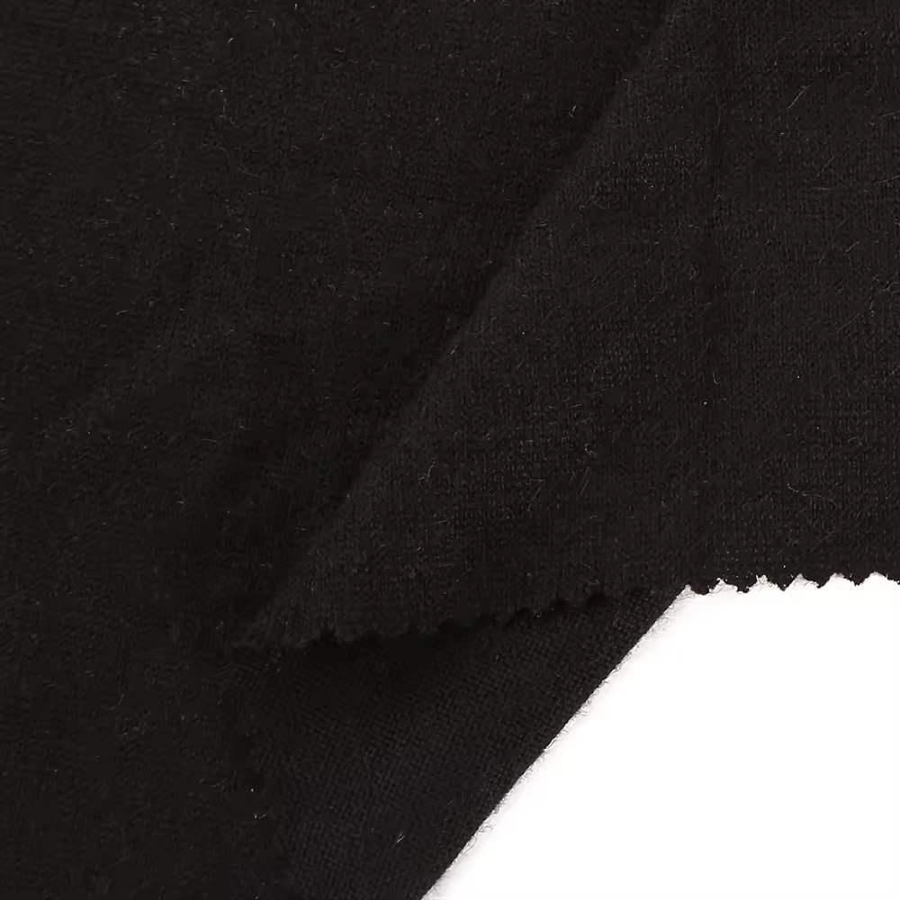 Cashmere Knit Fabric Customized Warm Touch Woolen Fabric Soft Cashmere Fabric for Women Garments