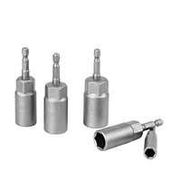 Juego de Llaves de Impacto Profesionales de 80 mm con Acabado Hexagonal Cromado, Acero CR-V de Alta Resistencia, Métricas, OEM, para Reparación Automotriz