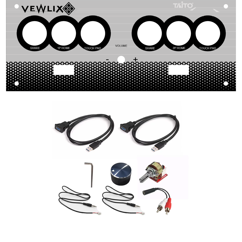 Vewlix Chewlix Extended Sub Panel - DIY Arcade Customization