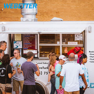 WEBETTER Four à pizza mobile Food Truck Remorque de concession de hot-dogs entièrement équipée Remorque de restauration rapide pour barbecue à pizza mobile à vendre - Product Image 5
